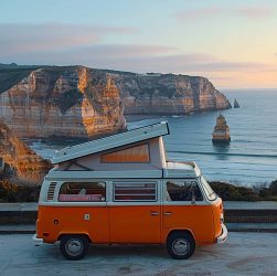 Camping-car en voyage au Portugal