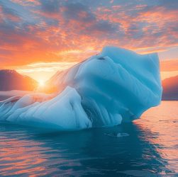 Lagon glaciaire aux icebergs majestueux
